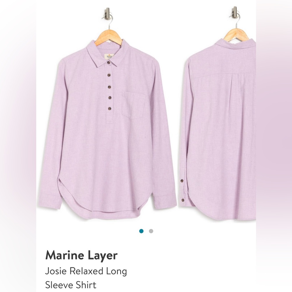 Marine Layer Josie Relaxed Long Sleeve Shirt